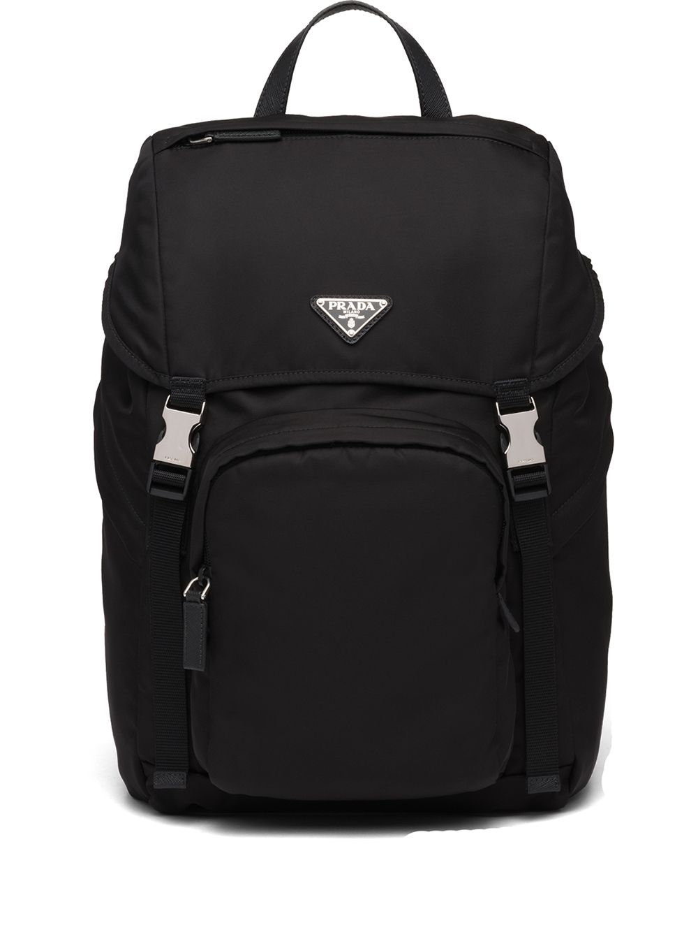 Prada Men Re-Nylon And Saffiano Leather Backpack