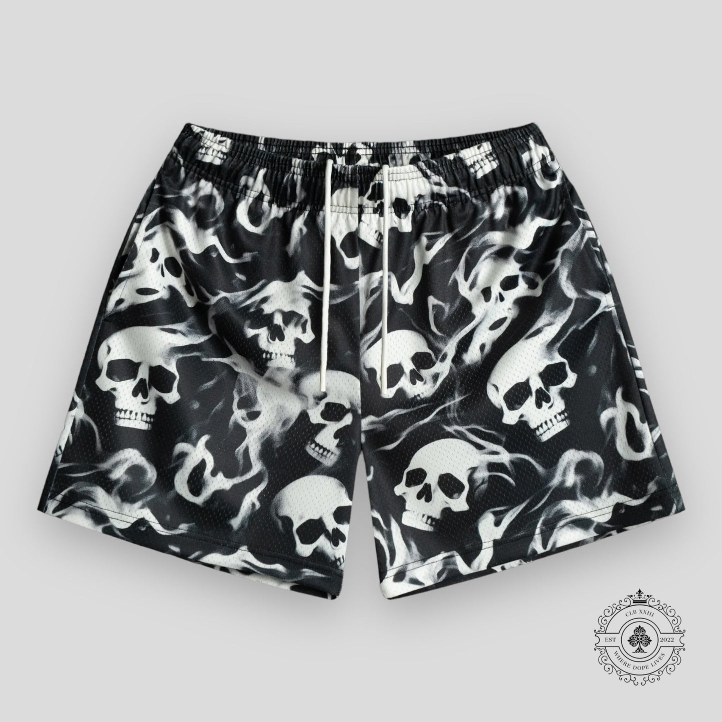 Bravest Studios Skully Shorts in Black