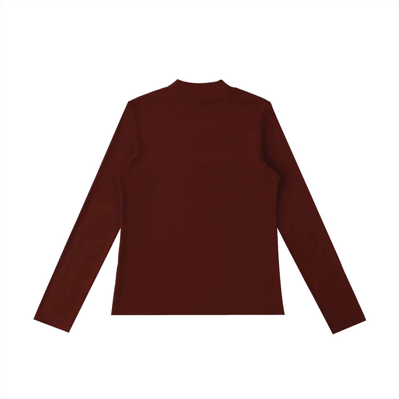 QE Essential Mock Neck Long Sleeve T-Shirt