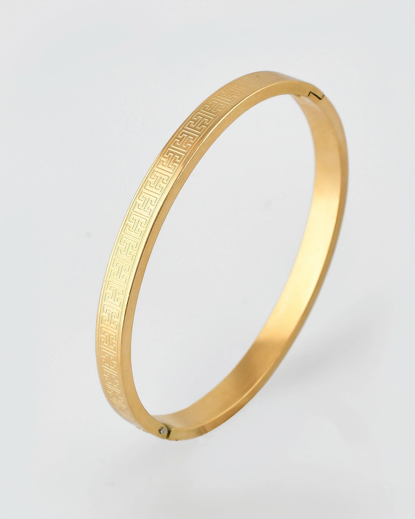 VOJ Stainless Steel Gold-Polished Bracelet