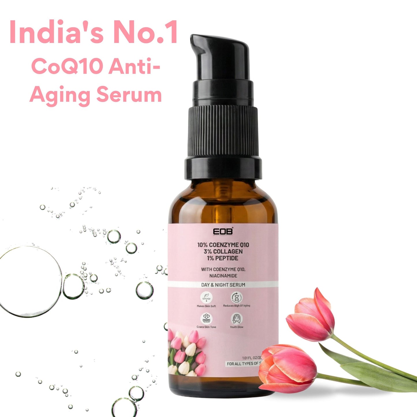 EOB 10% Coenzyme Q10 Face Serum Day & Night Serum