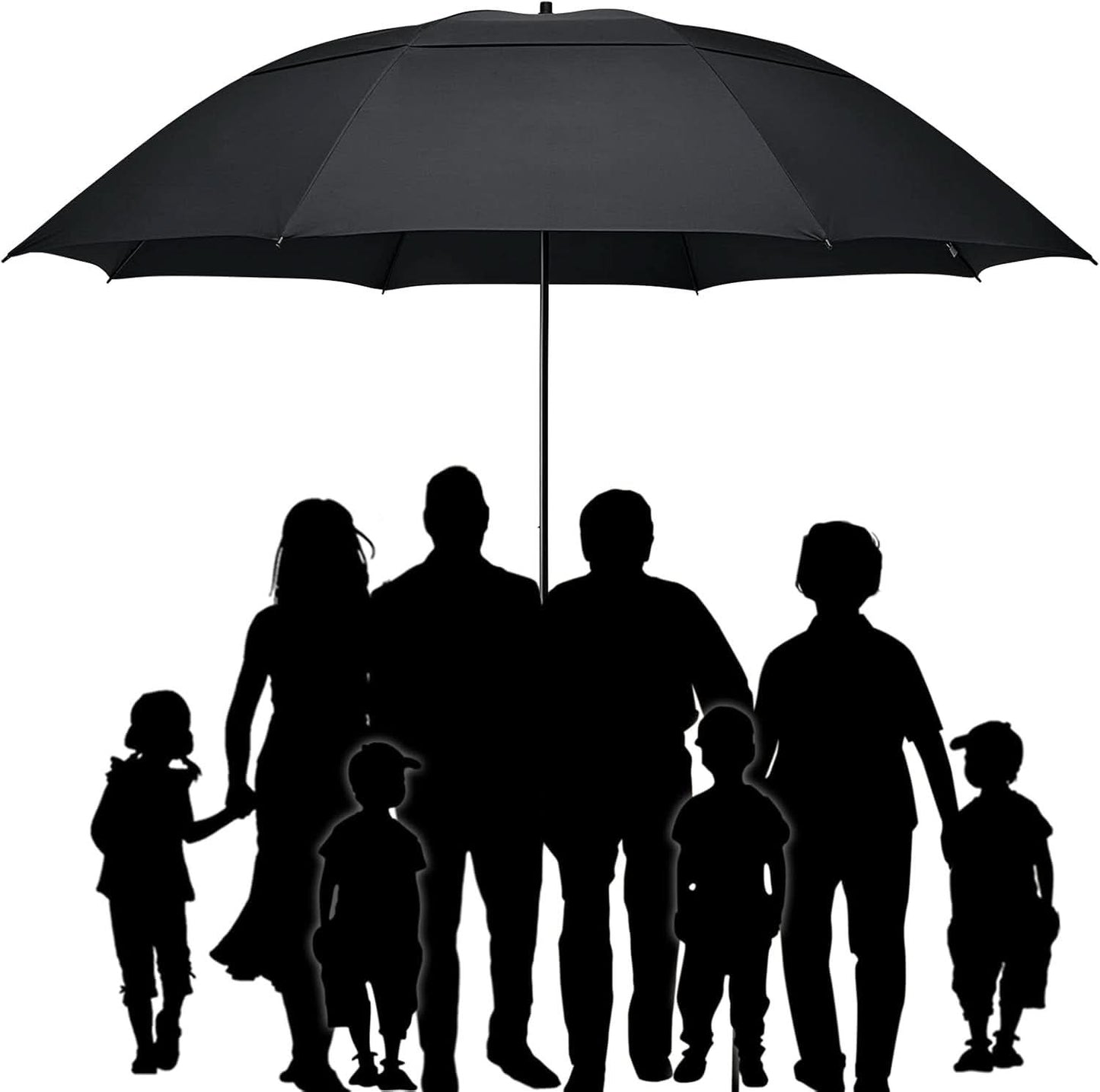 80 Inch Windproof Golf Umbrella For Family Outdoor Use