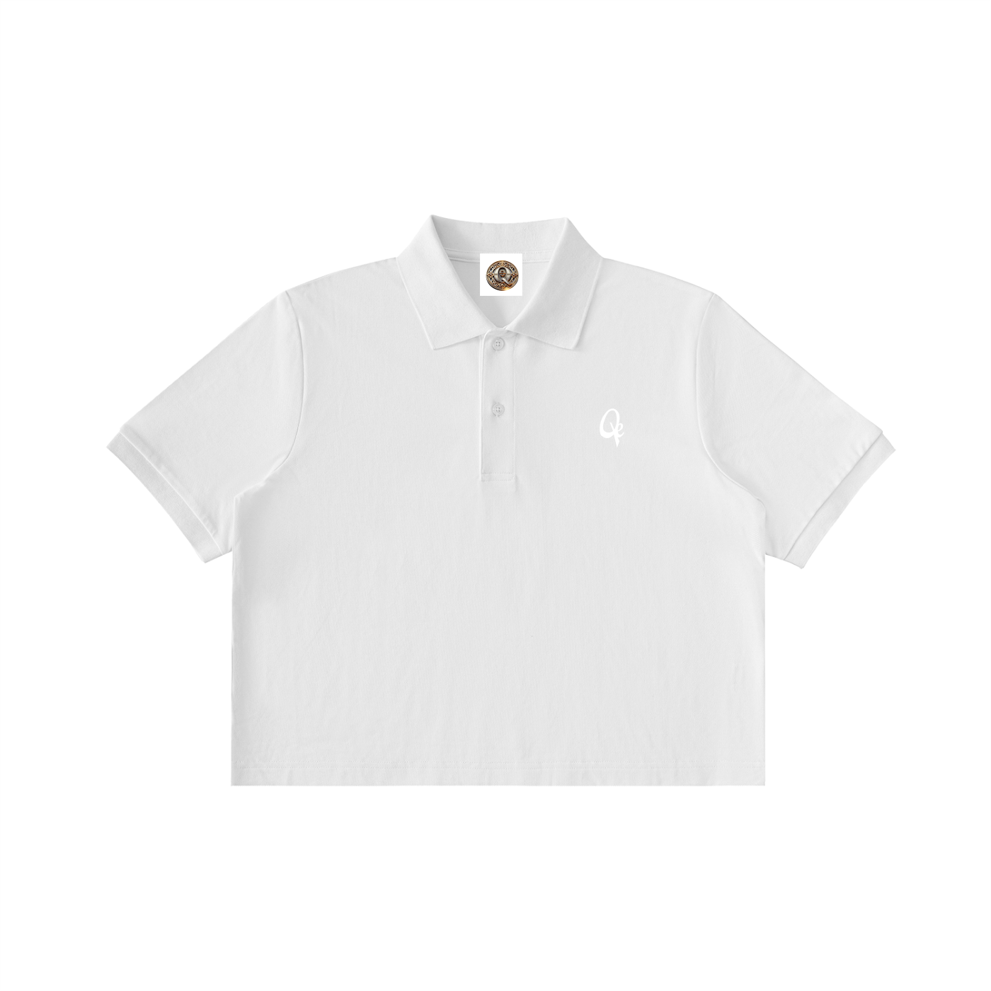 QE Women Essential Cropped Polo Shirt