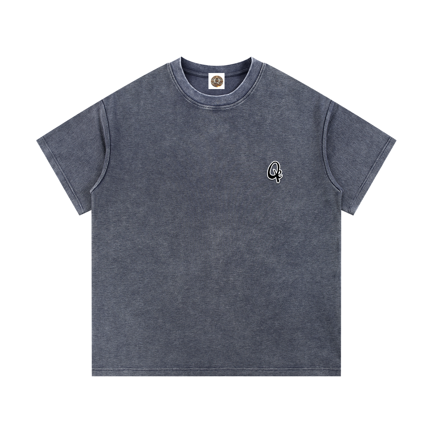 QE Mineral Wash Waffle Knit T-Shirt