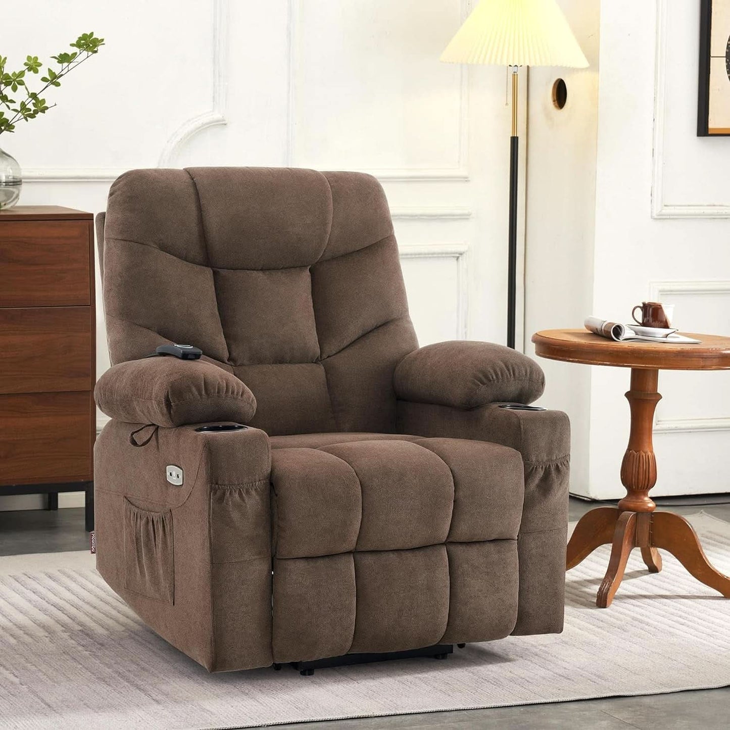 Power Lift Recliner Chair With Extended Footrest For Senior