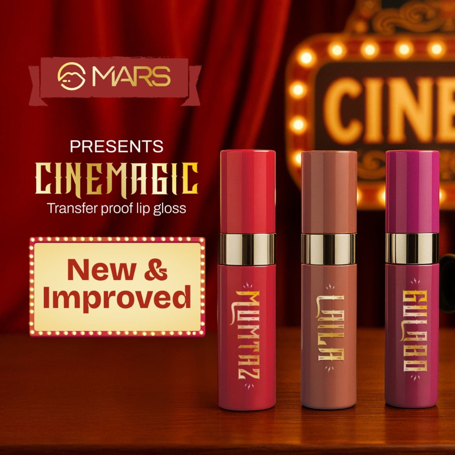 MARS Cosmetics Cinemagic Transfer-Proof Lip Gloss - 03-Gulabo