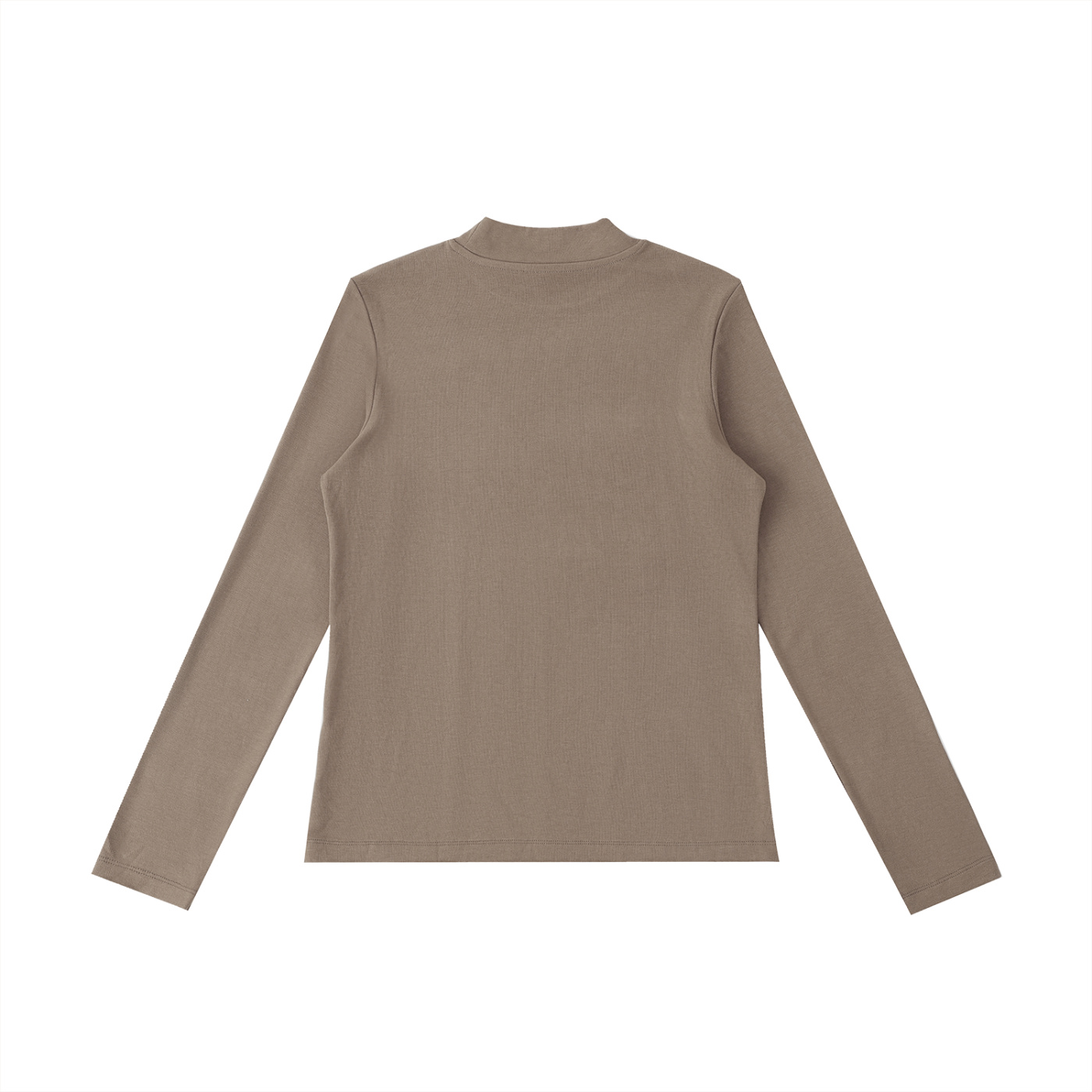 QE Essential Mock Neck Long Sleeve T-Shirt