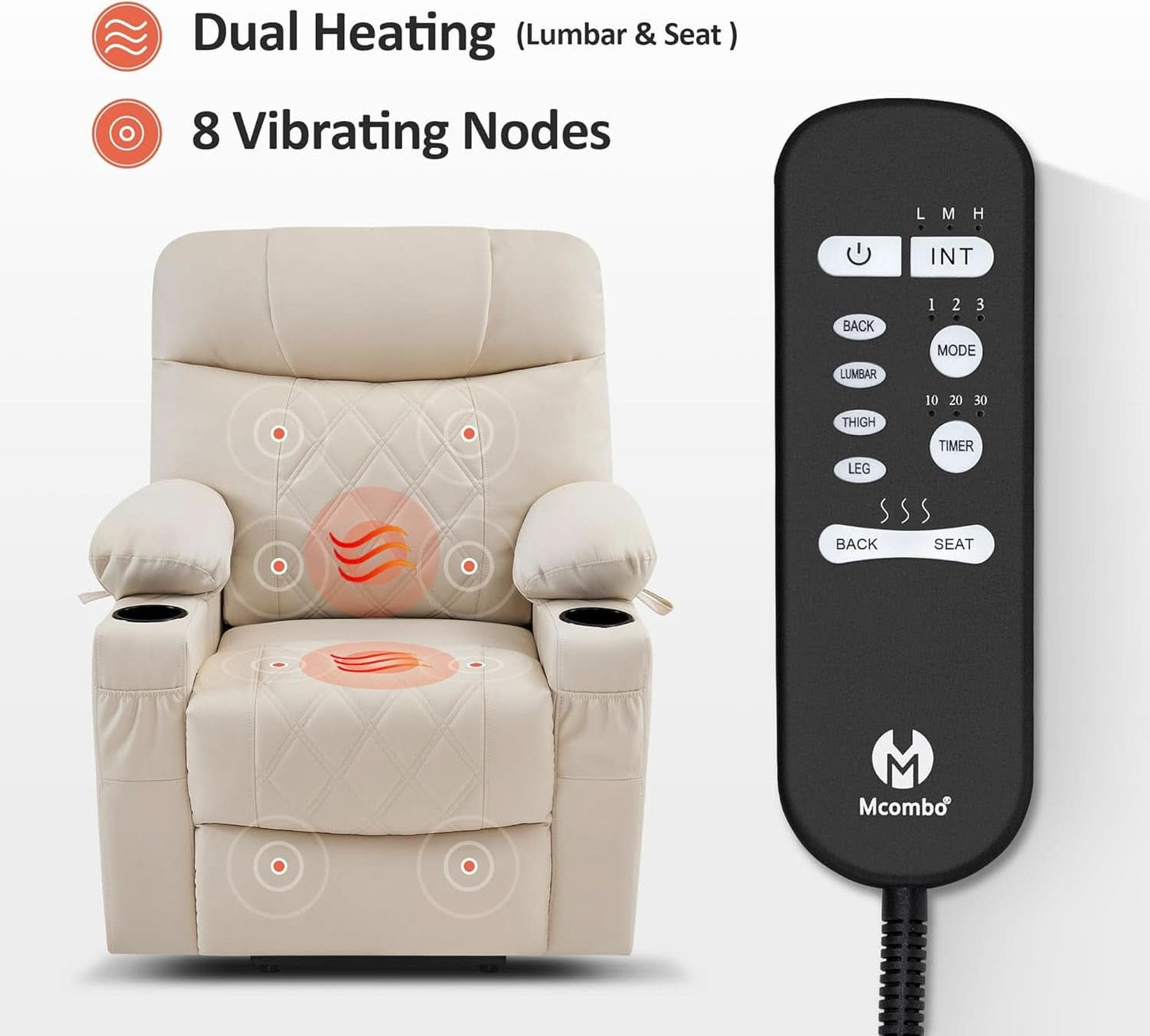 Petite Power Lift Recliner Chair With USB Ports 7111