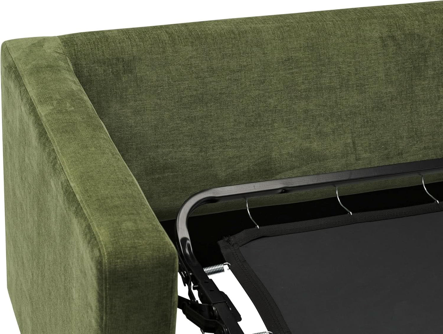 EightyTwoInches Pull Out Sofa Bed With Hidden Mattress