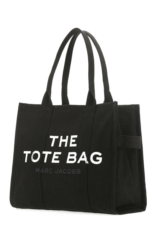 Marc Jacobs Women Black Canvas Shopping Bag
