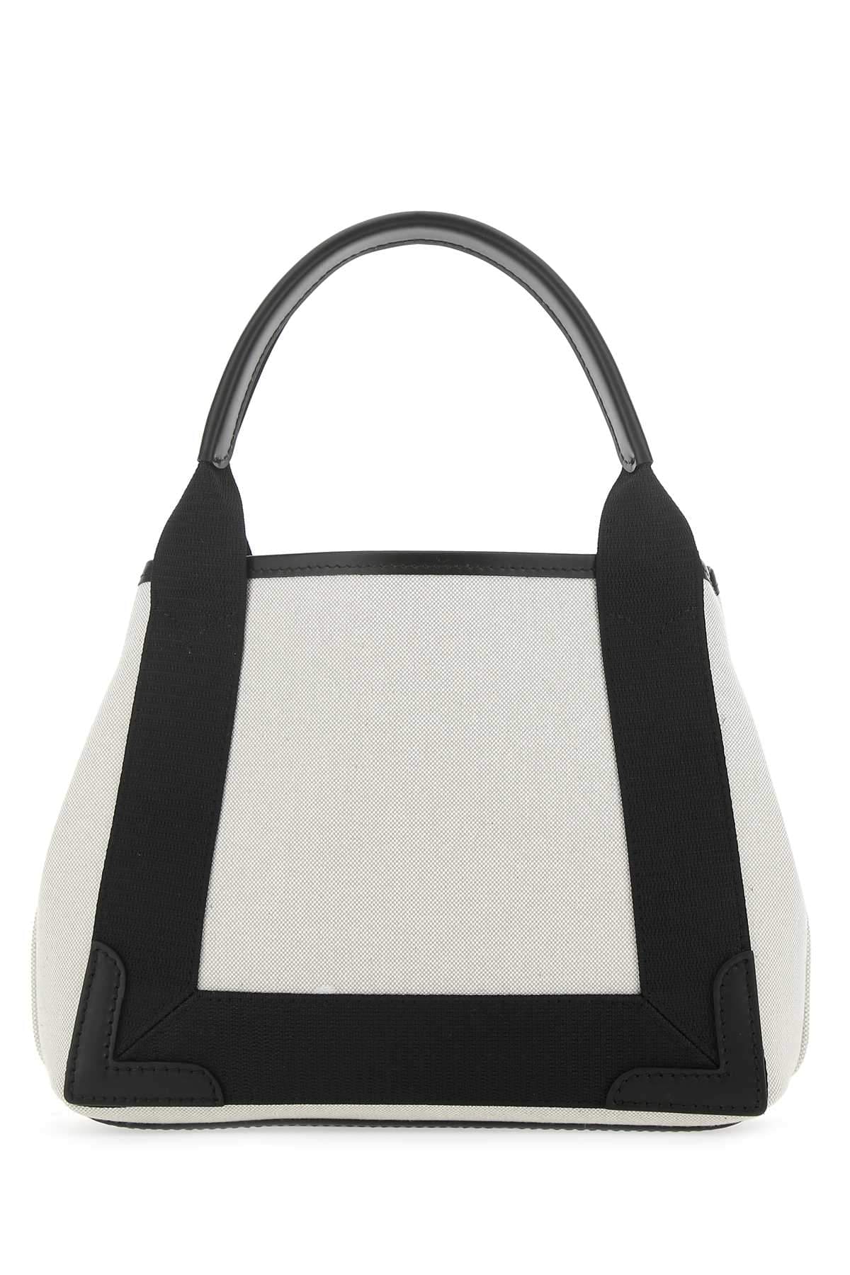 Balenciaga Women Two-Tone Canvas Small Cobas Navy Handbag