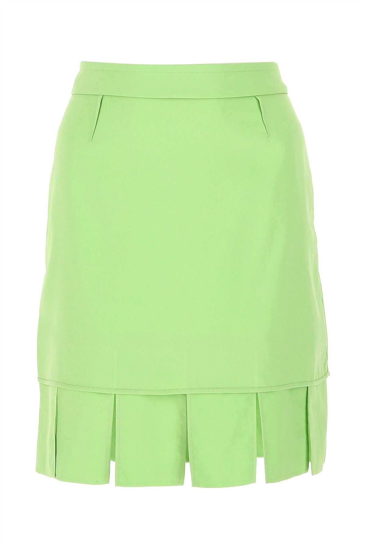 Bottega Veneta Women Pastel Green Stretch Viscose Miniskirt