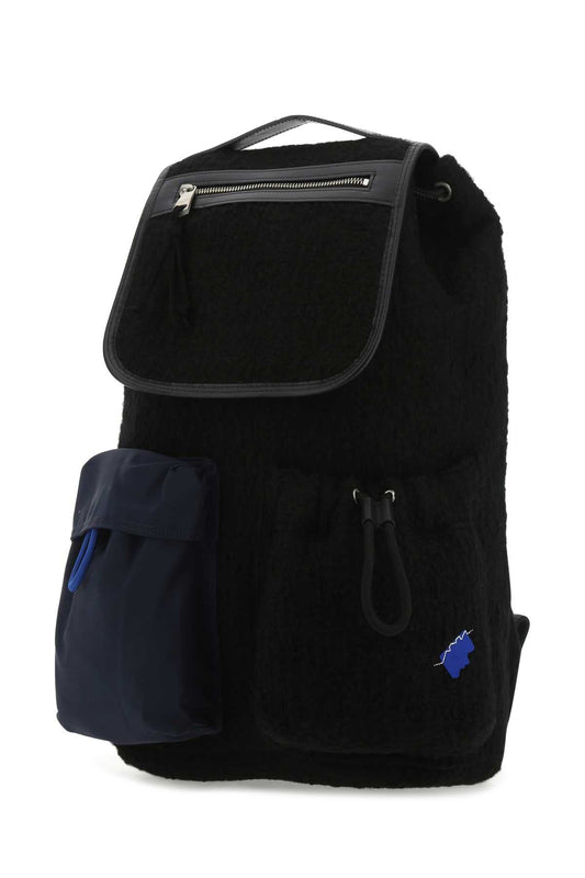 Ader Error Men Black Boucle Backpack
