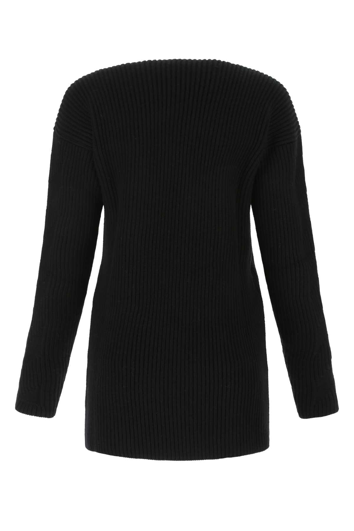 Off White Women Black Wool Sweater