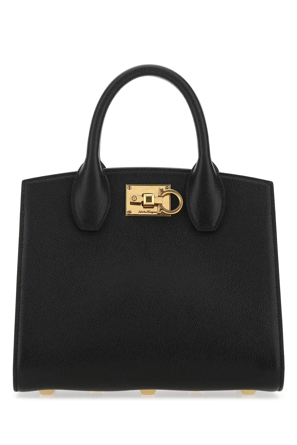 Salvatore Ferragamo Women Black Leather The Studio Handbag