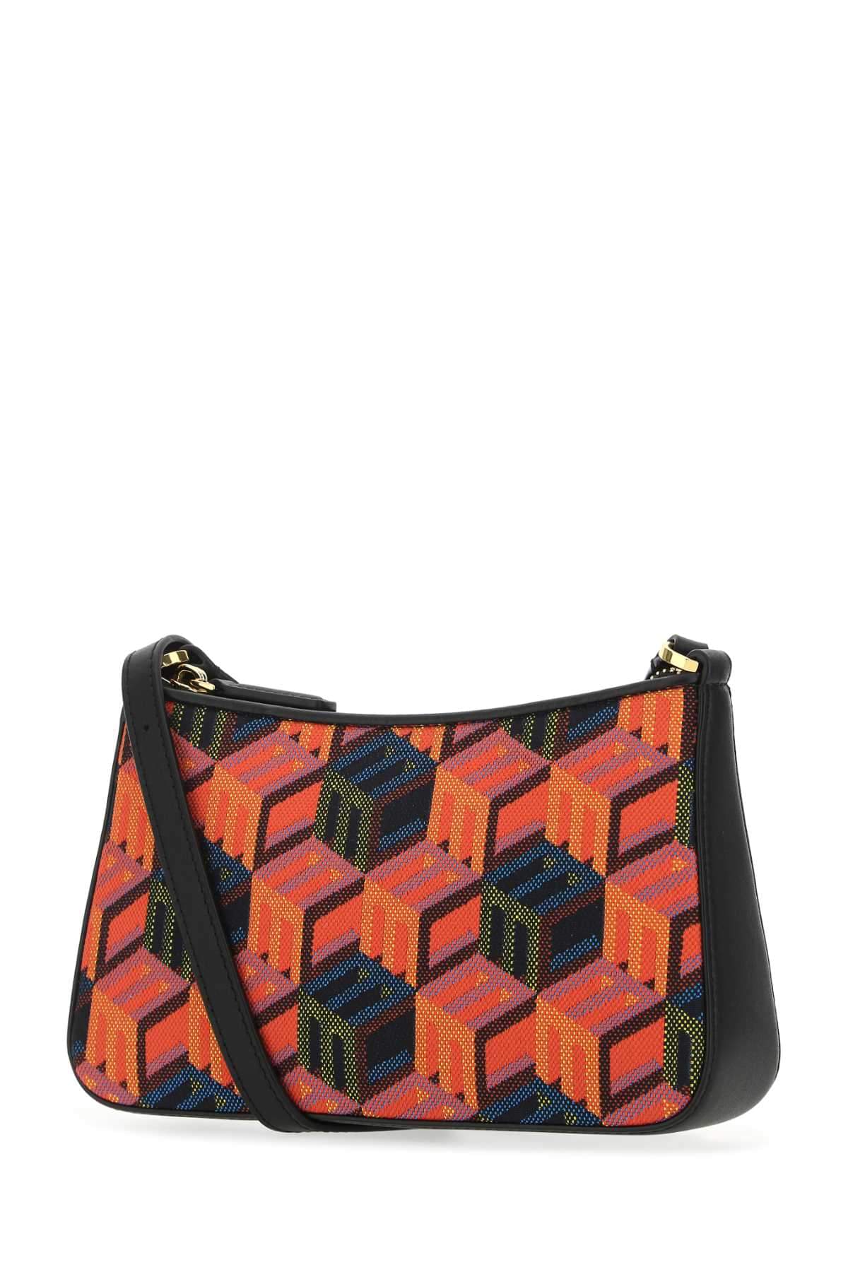 Mcm Women Embroidered Fabric Rockstar Crossbody Bag