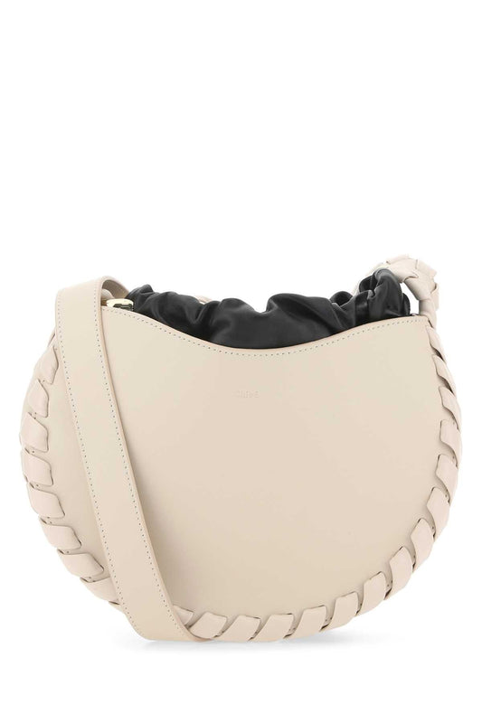 Chloe Women Powder Pink Leather Small Mate Crossbody Bag