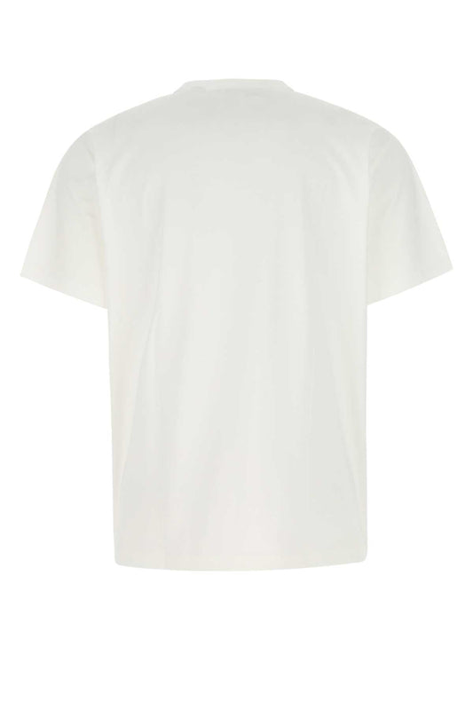 Burberry Men White Cotton T-Shirt