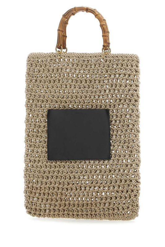 Jil Sander Women Beige Rope Medium Shopping Bag