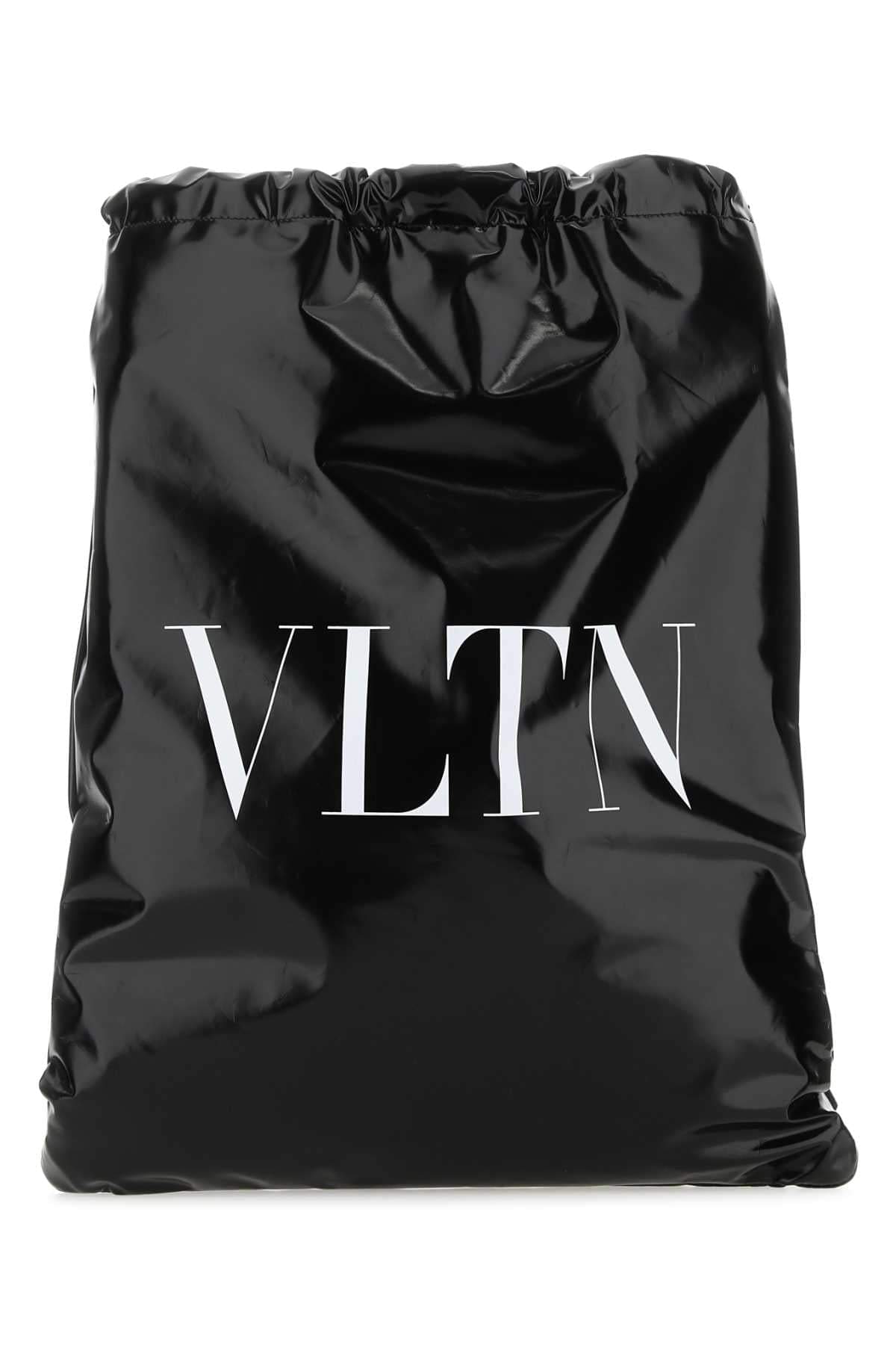 Valentino Garavani Men Black Leather Vltn Sack