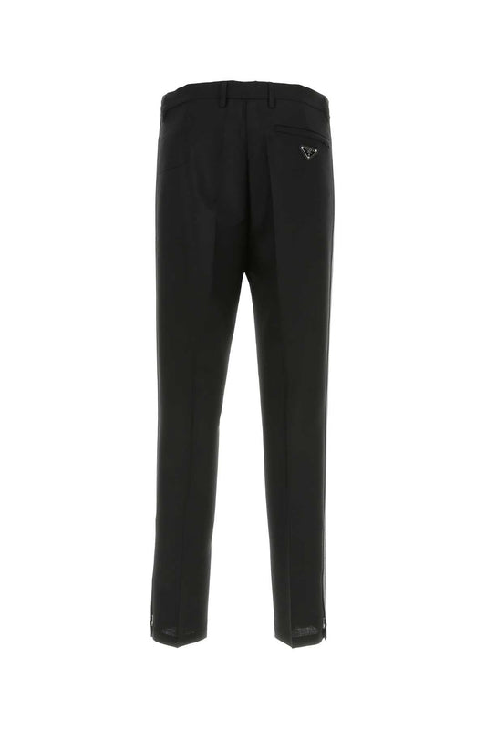 Prada Men Black Mohair Blend Pant