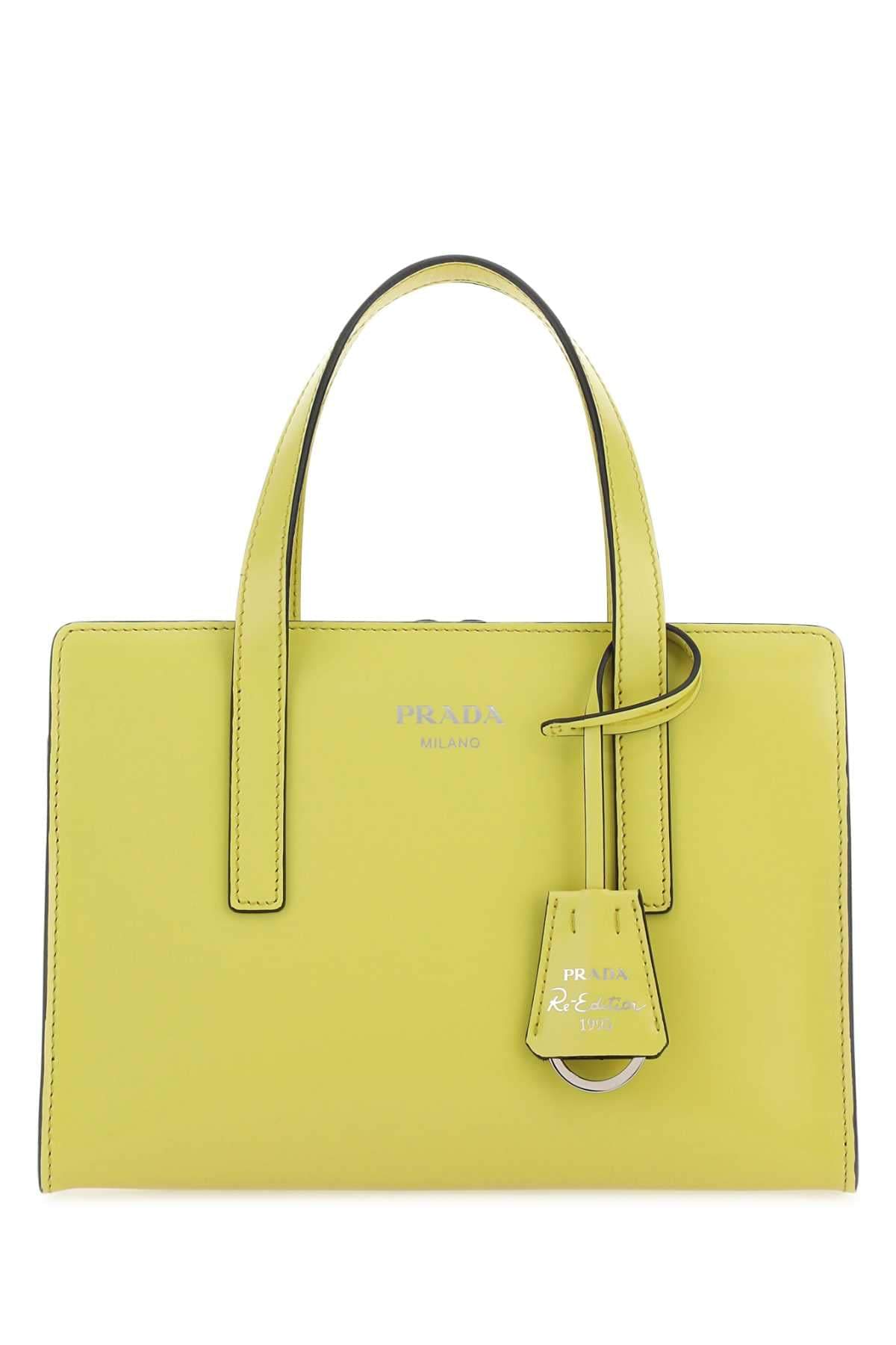 Prada Women Acid Green Leather Re-Edition 1995 Handbag