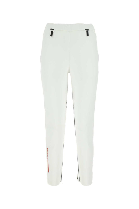 Prada Women White Neoprene Pant