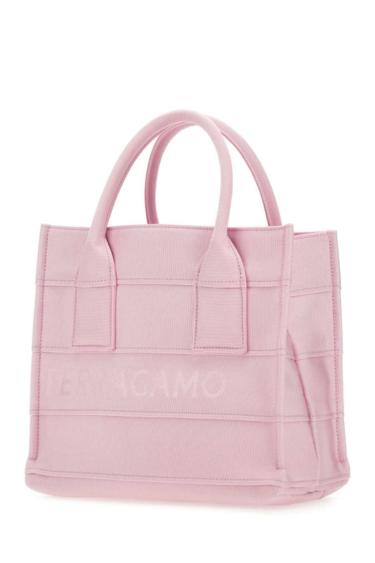 Salvatore Ferragamo Women Pink Fabric Beach S Handbag
