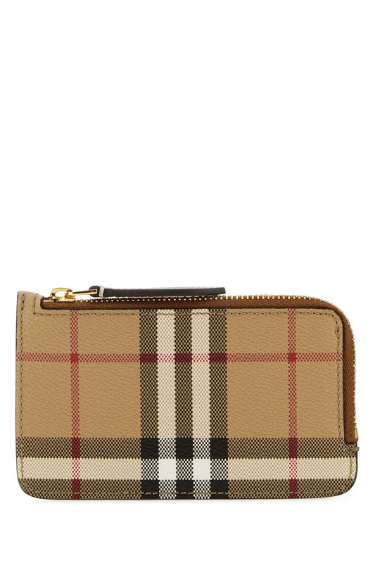 Burberry Women Printed Canvas Card Holder