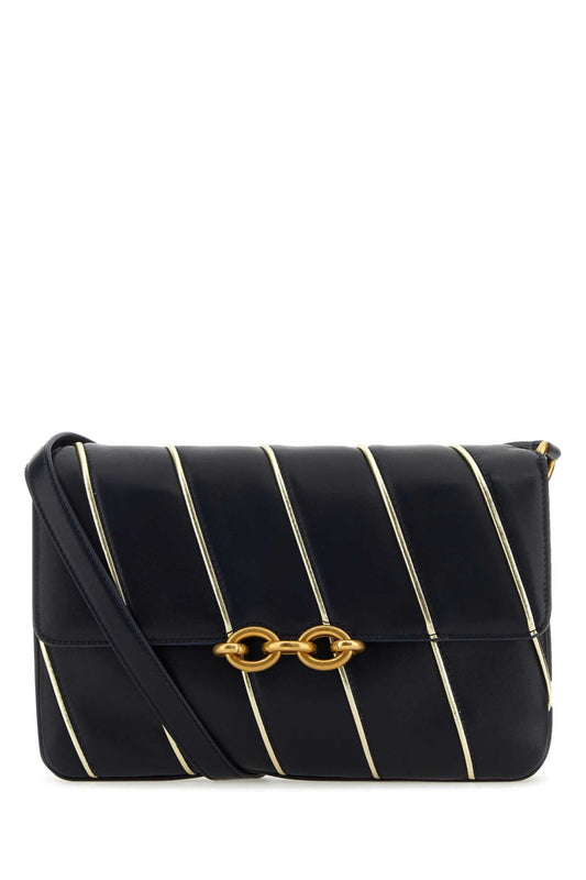 Saint Laurent Women Two-Tone Leather Le Maillon Shoulder Bag