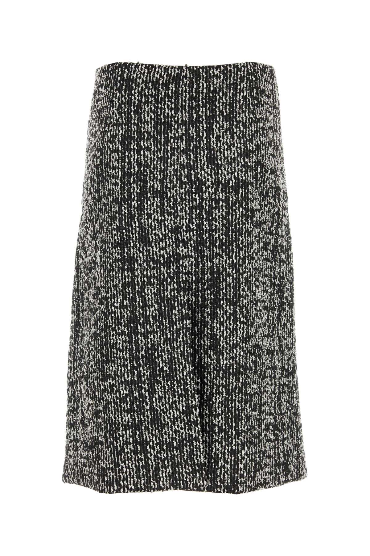 Lanvin Women Two-Tone Boucle Skirt