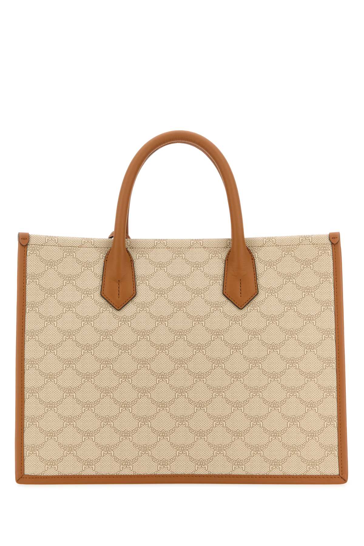 Mcm Women Printed Canvas Himmel Medium Shopping Bag