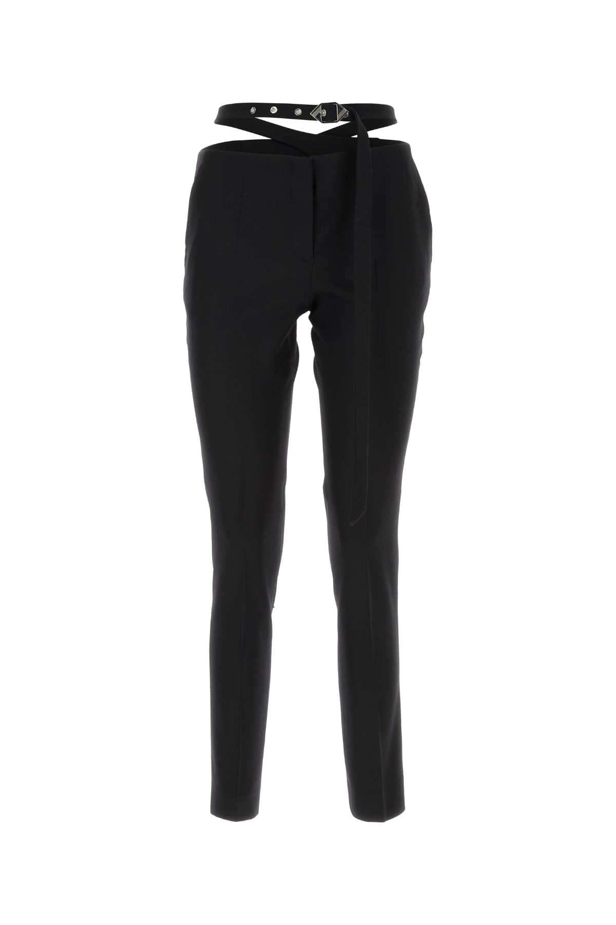 The Attico Women Black Jersey Pant