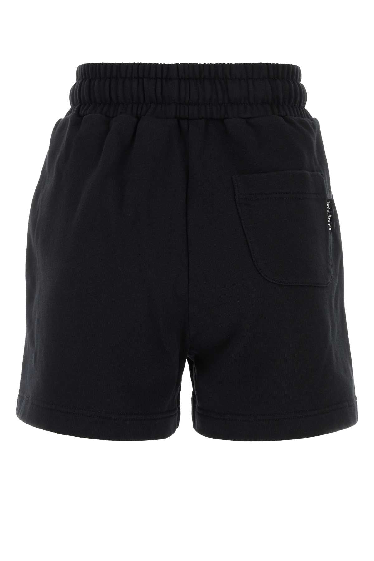 Palm Angels Women Black Cotton Shorts