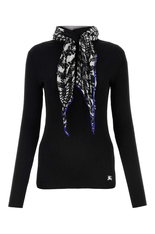Burberry Women Black Viscose Blend Sweater