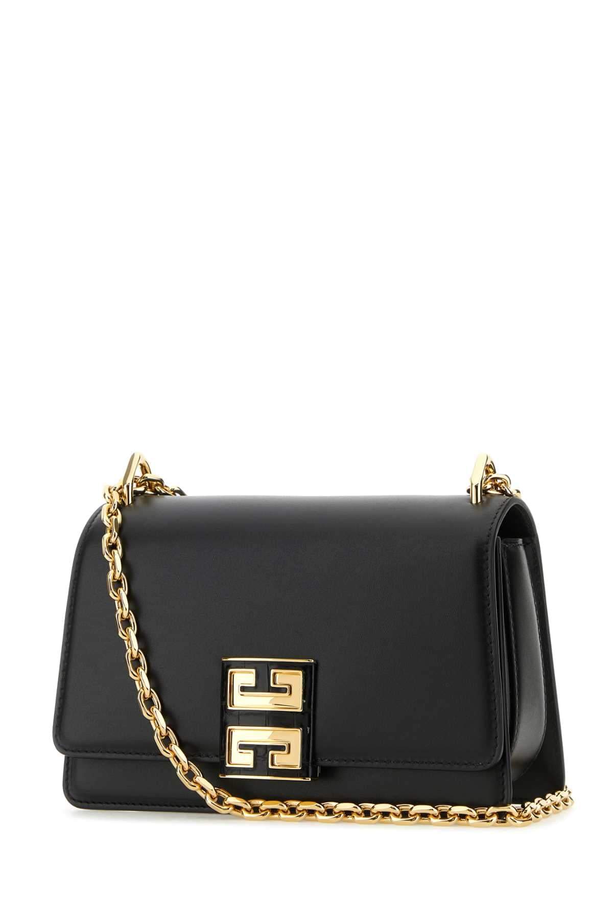 Givenchy Women Black Leather Small 4G Shoulder Bag