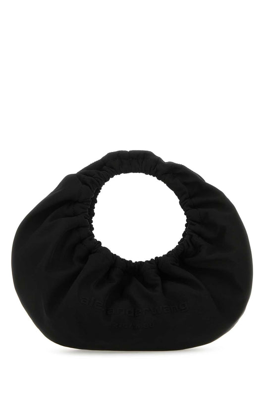 Alexander Wang Women Black Fabric Crescent Small Handbag