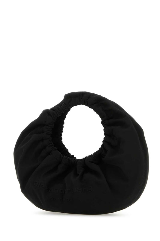 Alexander Wang Women Black Fabric Crescent Small Handbag