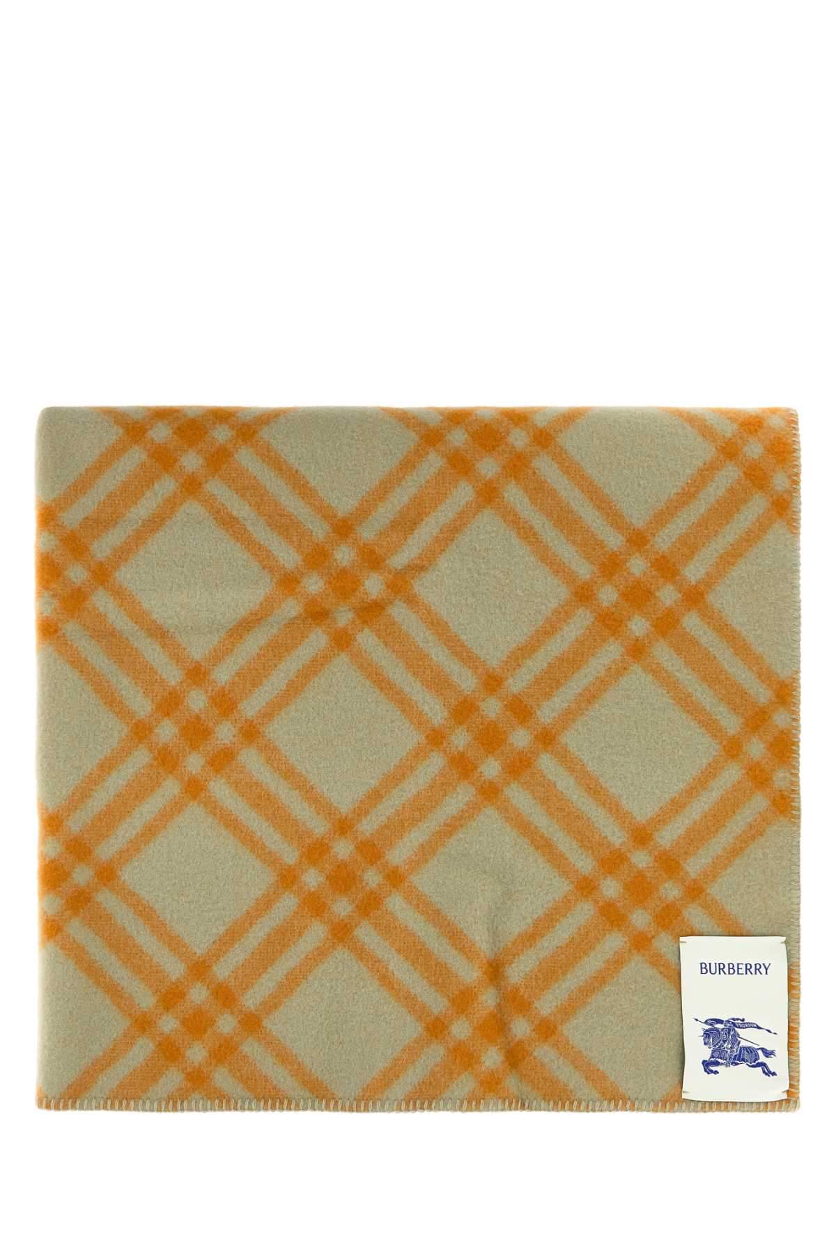 Burberry Women Embroidered Wool Blanket