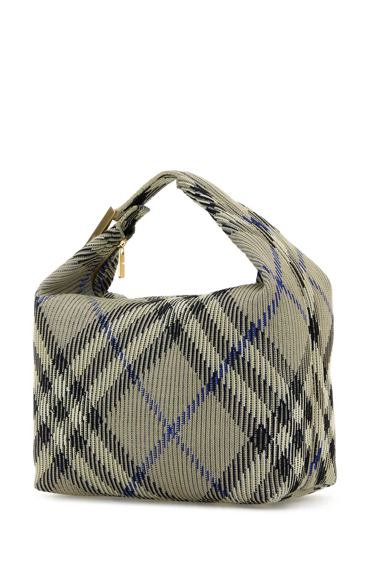 Burberry Women Embroidered Nylon Medium Peg Handbag