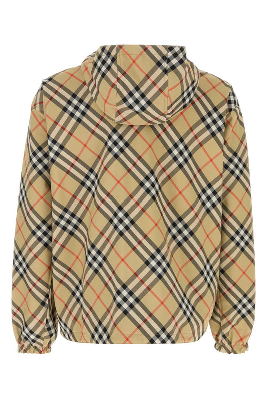 Burberry Men Embroidered Polyester Reversible Jacket