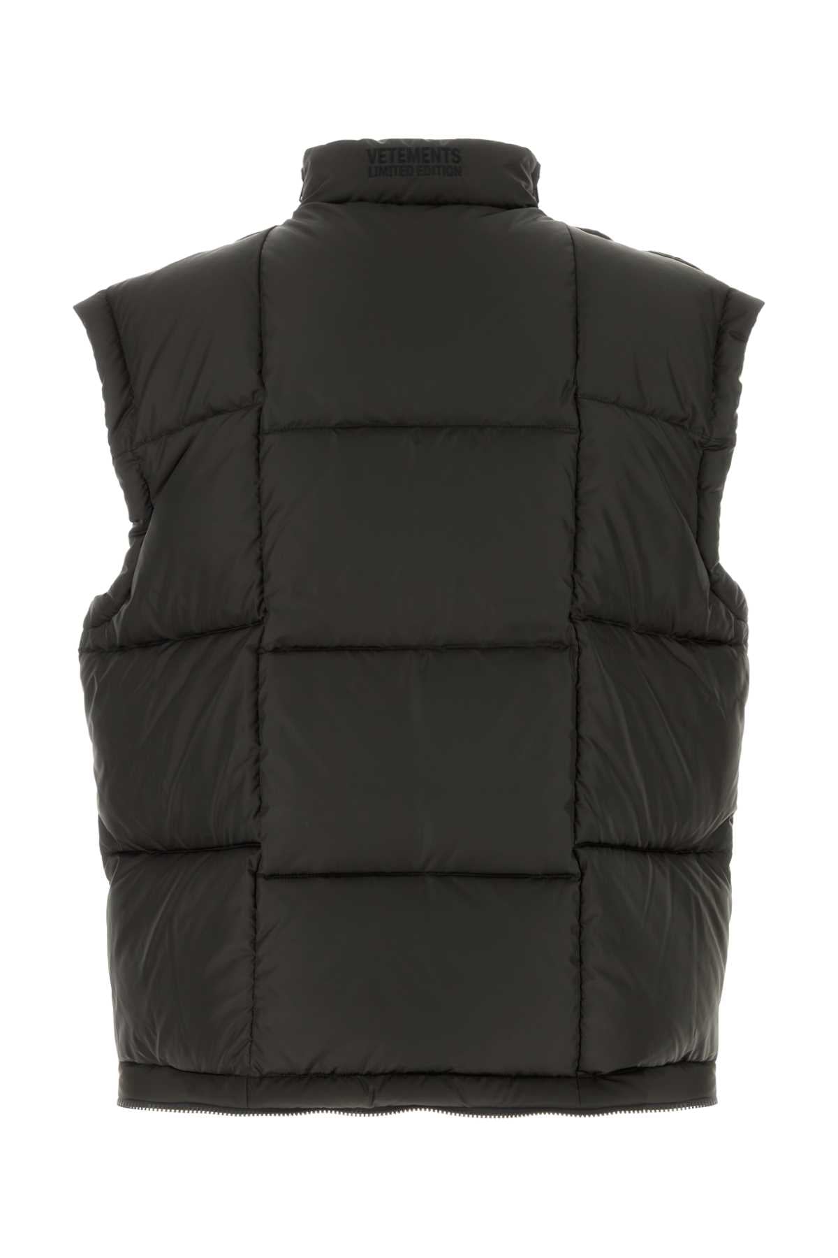 Vetements Men Dark Brown Polyester Down Jacket