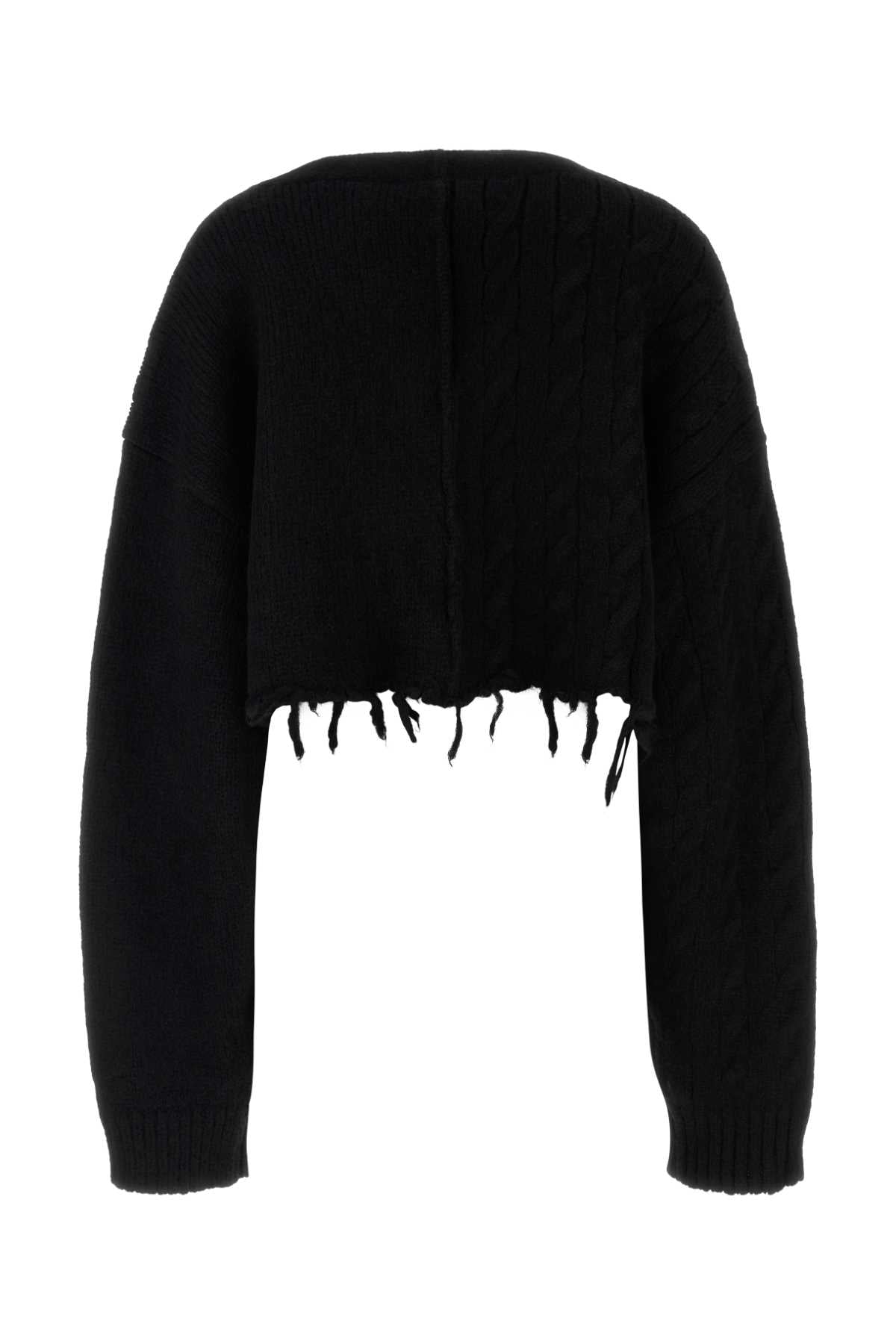 Vetements Women Black Alpaca Blend Cardigan