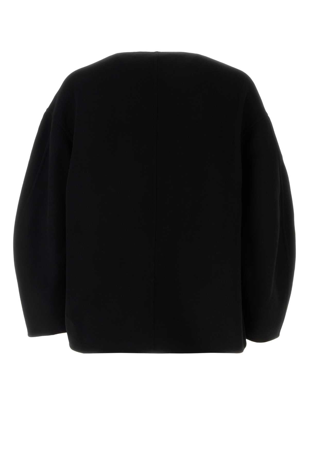 Jil Sander Men Black Wool Oversize Sweater