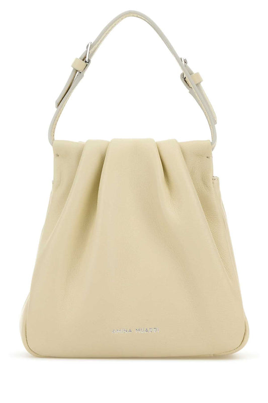Amina Muaddi Women Iovry Nappa Leather Vittoria Crystal Handbag