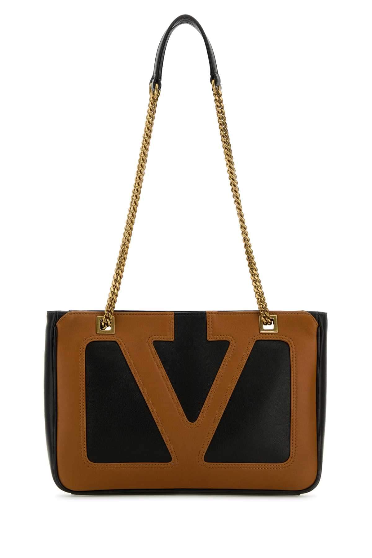 Valentino Garavani Women Black Nappa Leather Small Viva Superstar Shoulder Bag