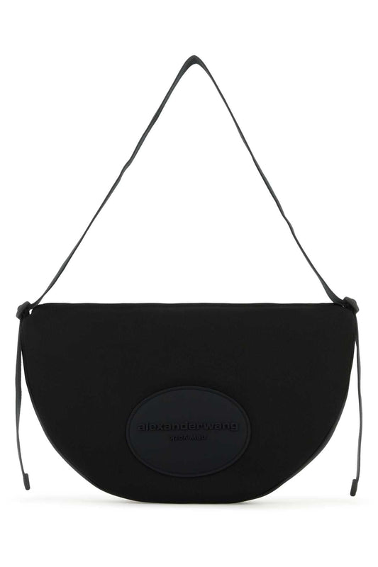 Alexander Wang Women Black Canvas Large Bo Shoulder Bag