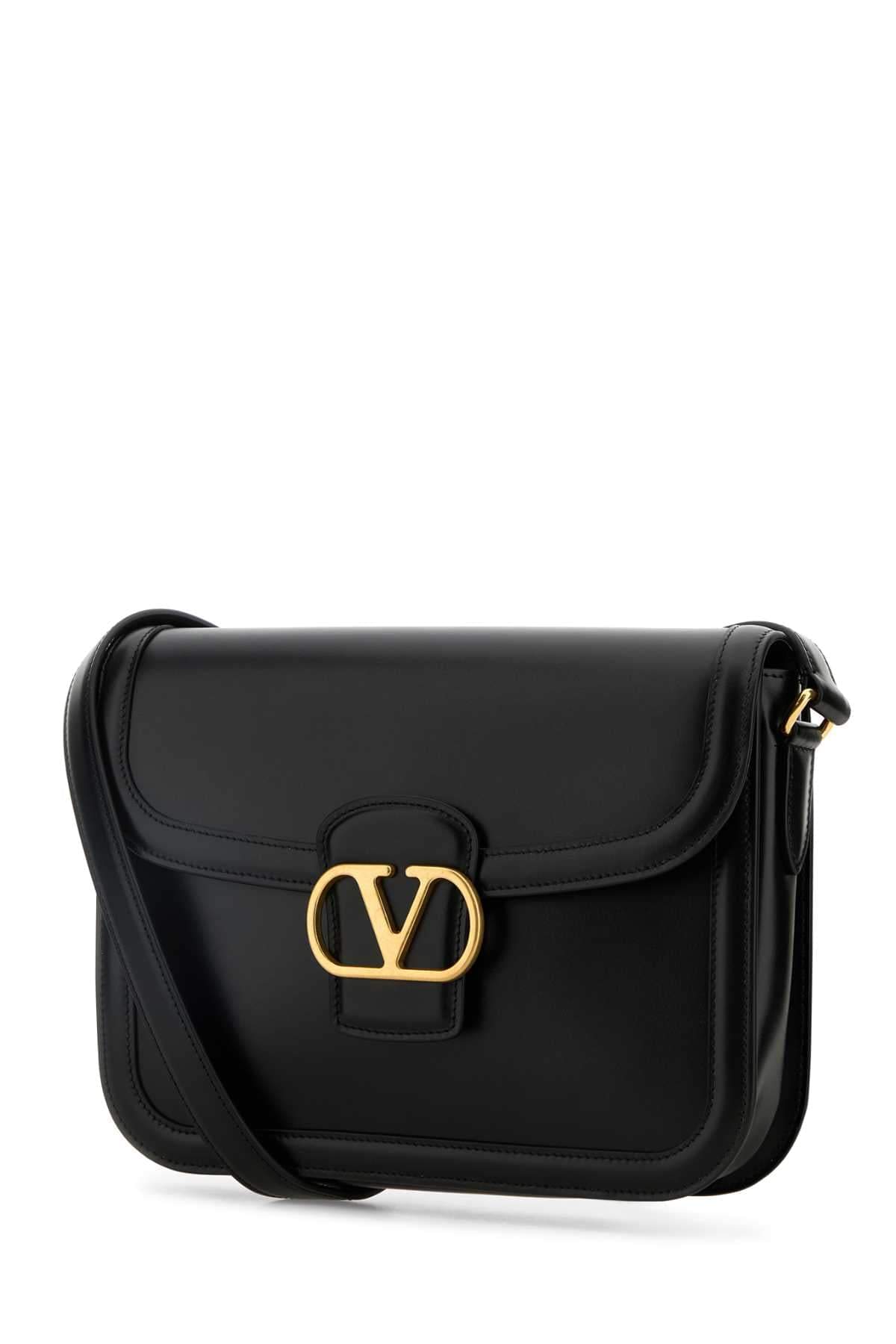 Valentino Garavani Men Black Leather 9To5 Shoulder Bag