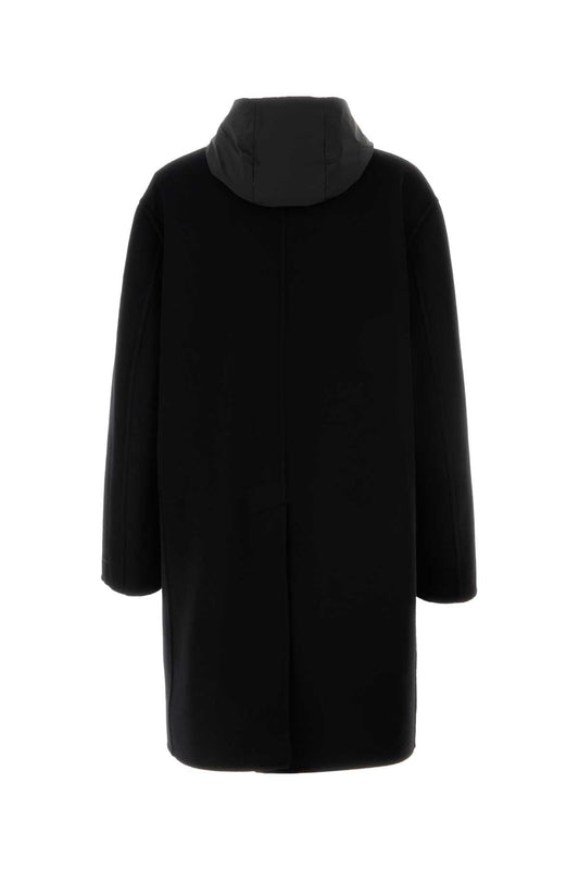 Prada Men Black Cashmere Coat