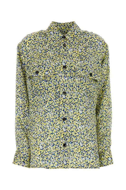 Bottega Veneta Women Printed Silk Shirt